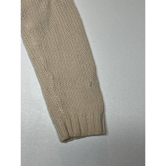 Chico's Women's Knit Crochet‎ Pullover Sweater Beige Size 1 Medium - Picture 3 of 7